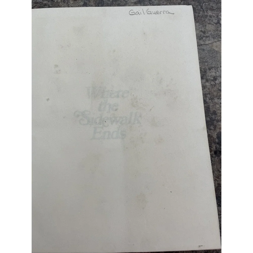 Shel Silverstein Where The‎ Sidewalk Ends Copyright 1974 Original Edition
